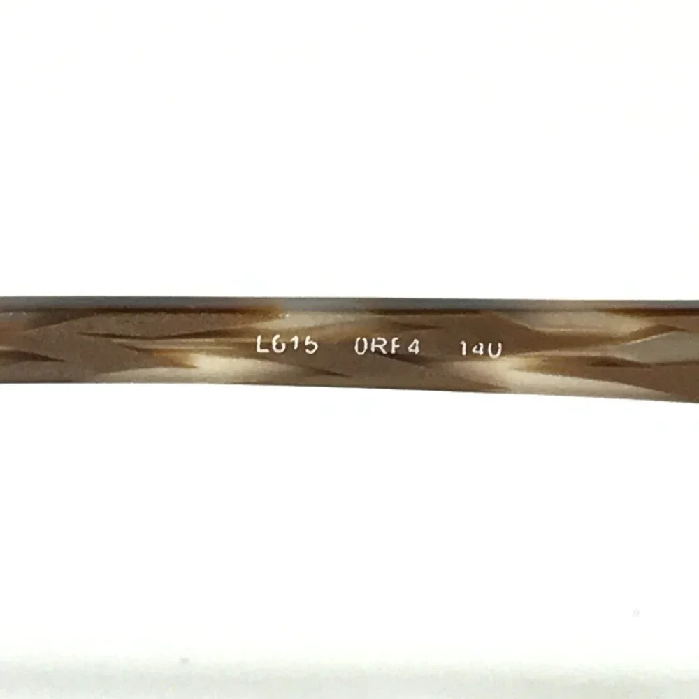Liz Claiborne Eyeglasses Frames L015 0RF4 Brown Gold Cat Eye Half Rim 55-17-140